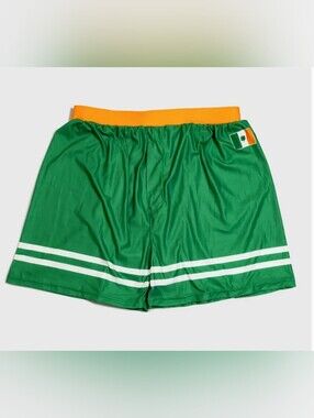 Ireland Green Athletic Boxer with Orange Waistband And Irish Flag